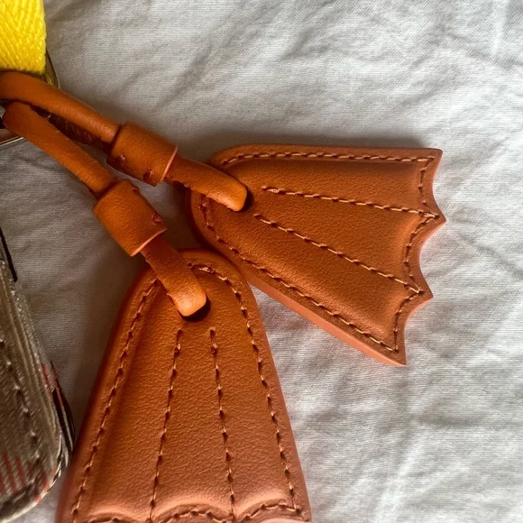 Burberry Yellow Lanyard Duck Check Card Case NWOT!! - Picture 6 of 6